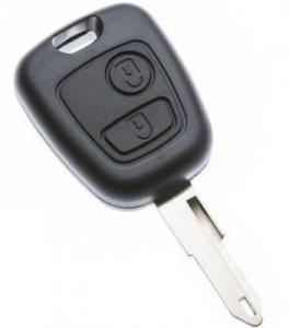 Obrázek: obal klíče Citroen/Peugeot 2tl. NE-38/NE73 bat. deska starý / O0202